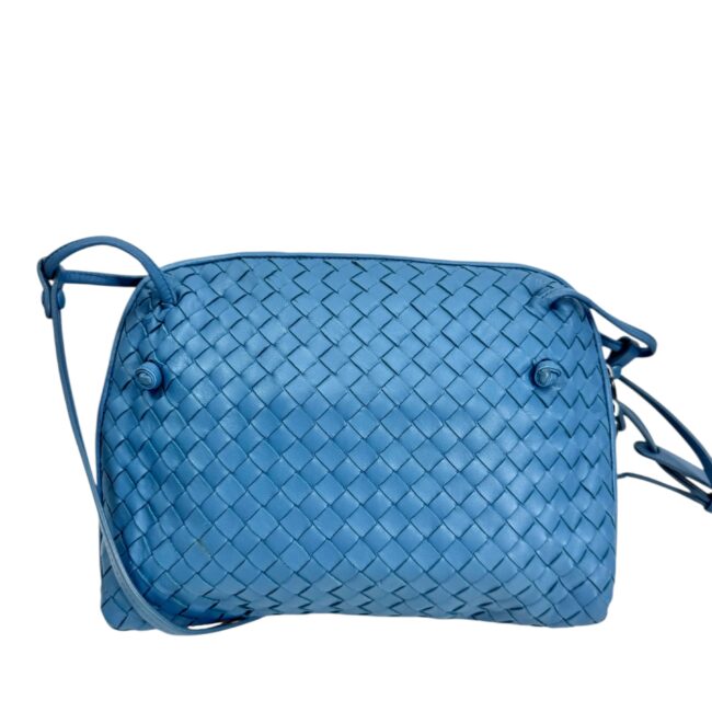 Bottega Veneta, sac "Nodini" cuir agneau nappa intrecciato gris