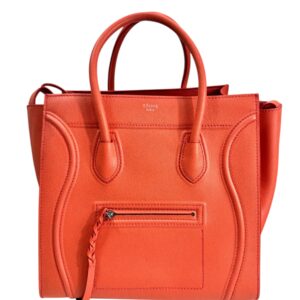 Celine, Sac Phantom en cuir orange