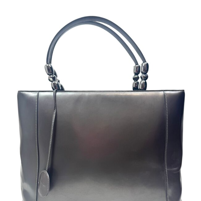 Christian Dior X John Galliano année 2000 Sac « Pearl » en veau glacé argent