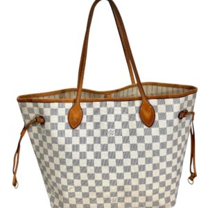 Louis Vuitton année 2011 Sac « Neverfull » MM en toile damier azur