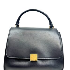 Celine Sac « Trapèze » en veau noir