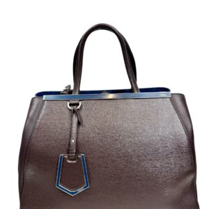 Fendi Sac « 2 Jours » en veau grainé café