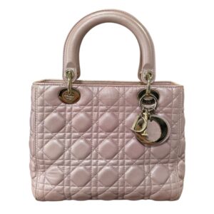 Christian Dior Collection Resort 2016 Sac « Lady Dior » en cuir agneau rose nacré