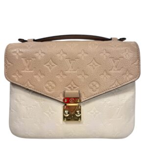 Louis Vuitton année 2019 Pochette « Métis » en veau Monogram empreinte beige